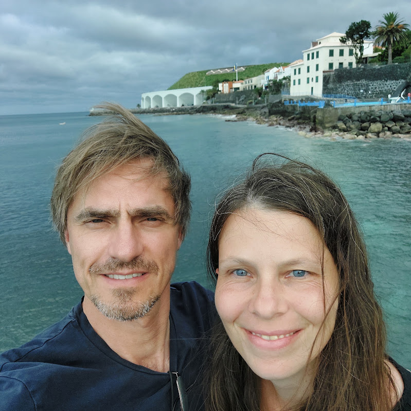 Michaela a Marek Páralovi u moře na Madeiře
